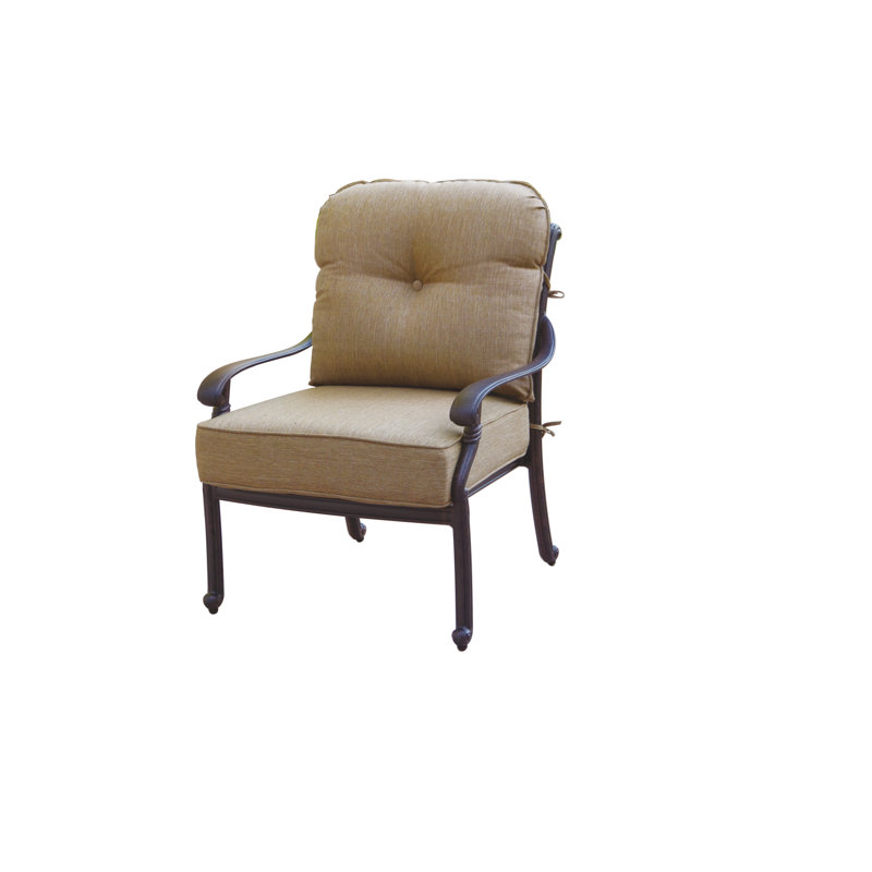 Chaise de patio avec coussins Byrge