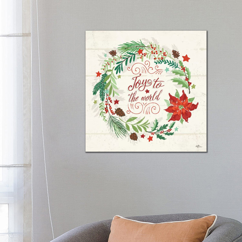 Holiday Joy III 1 Piece Wrapped Canvas Wall Art, 66.04 cm H x 66.04 cm W x 1.91 cm D
