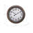 Clocks, 20" Round, Wall Clock, Antique Brown, Transitional