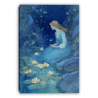 «Stillness by the Pond», art mural sur toile tendue