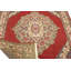 Tapis oriental semi-antique floral rouge 4 pi 9 po x 6 pi 5 po