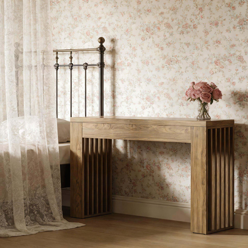 59-Inch Farmhouse Console Table - Engineered MDF