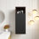 Armoire murale de 32 po de hauteur pour salle de bain, armoire de rangement en noyer foncé noir avec porte et tablettes