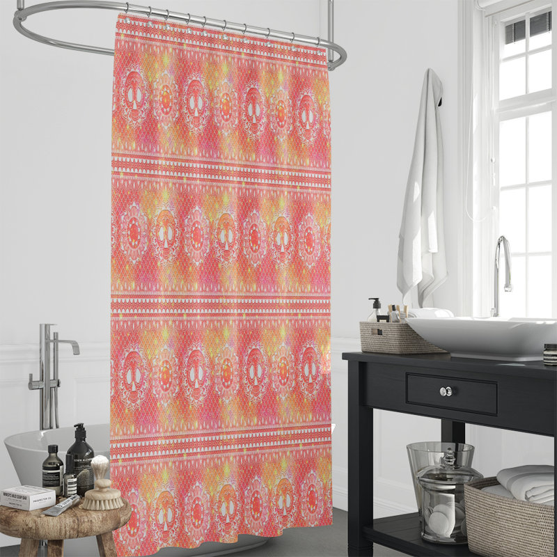 Damask Shower Curtain, 83" H x 70" W