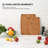 2-Pc. Eco-Friendly Composite Reversible Cutting Board Medium&Large Set With Handles, Dad