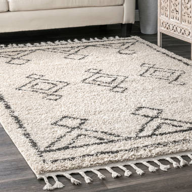 Mistana Lederer Off-White/Grey Rug & Reviews