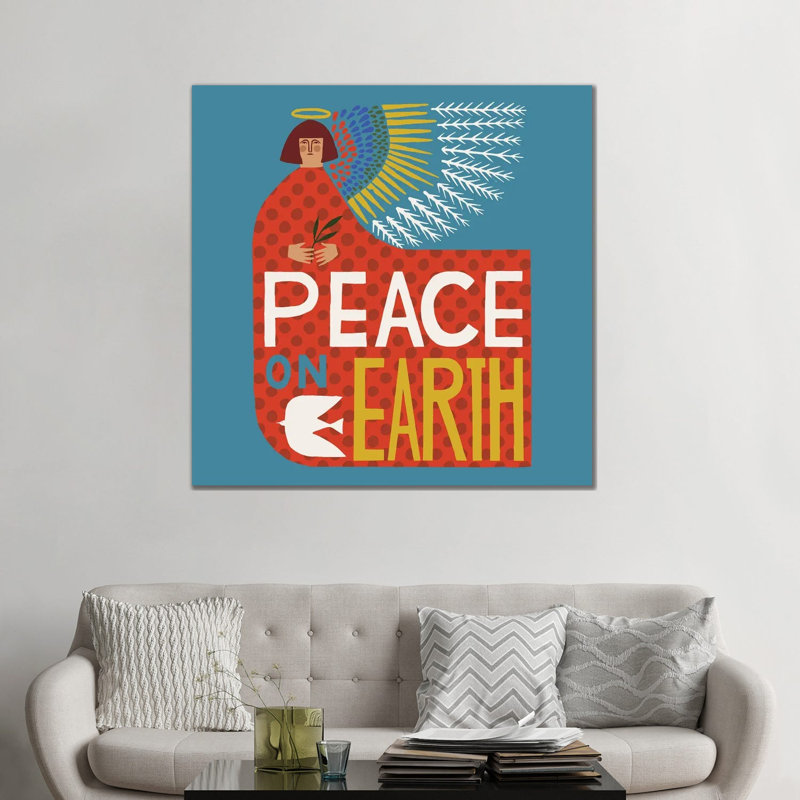 Peace Peace - reproduction d'art murale - toile tendue, H 48 po x l 48 po, Toile tendue, Ne s’applique pas
