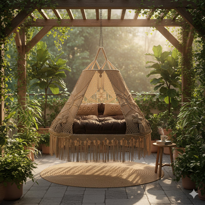 Porch Swing with Canopy