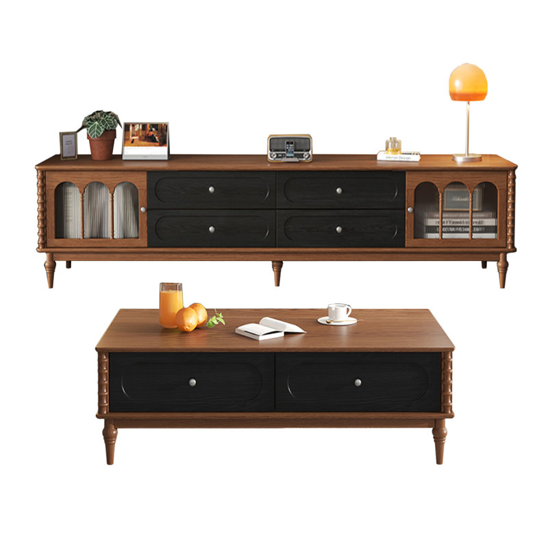 Ensemble de meuble télé et table basse American Retro