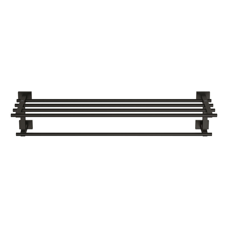 Porte-serviettes mural Essentials, Noir mat