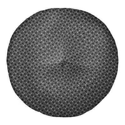Coussin de sol à motif de treillis hexagonal Katelyn Elizabeth