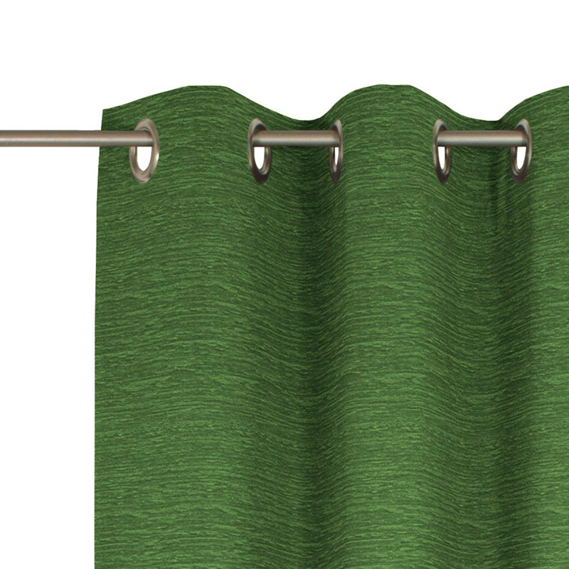 Breedlove Eyelet Room Darkening Single Curtain, 270cm Width x 245cm Drop, Dark green