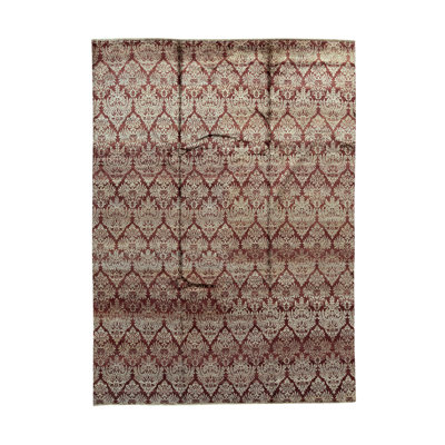 Tapis ivoire / marron noué à la main Neo Villa