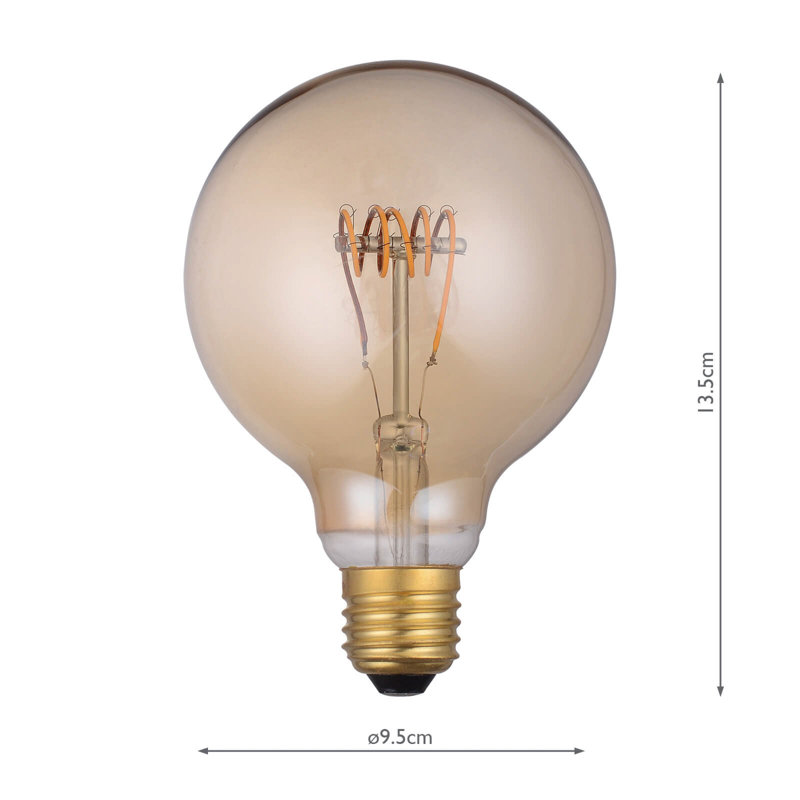 4W Gold LED Vintage Filament Light Bulb