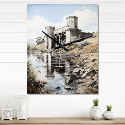 Dam Dampress Heights Pointillism I - Horloges murales paysages urbains