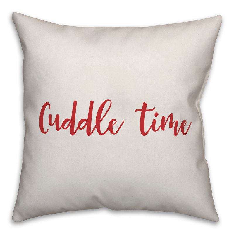  Coussin Cuddle Time, Blanc / rouge, Housse de coussin
