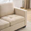 Canapé de 89 pouces, canapé surdimensionné à 3 places, canapé en tissu de chenille avec large accoudoir et appui-tête amovible-1098220543