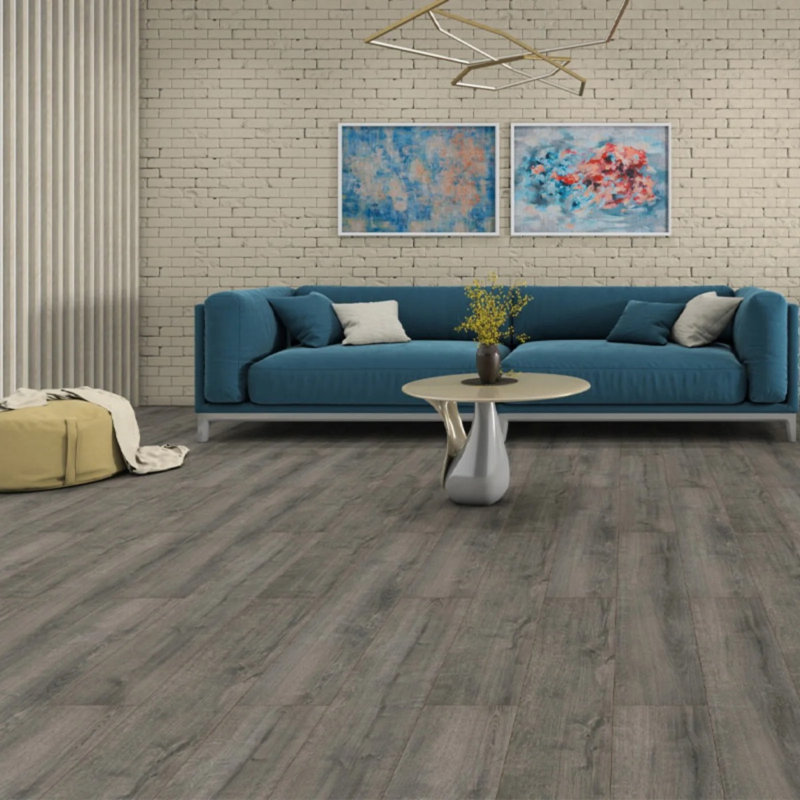 Oak Laminate Flooring, Dark Grey