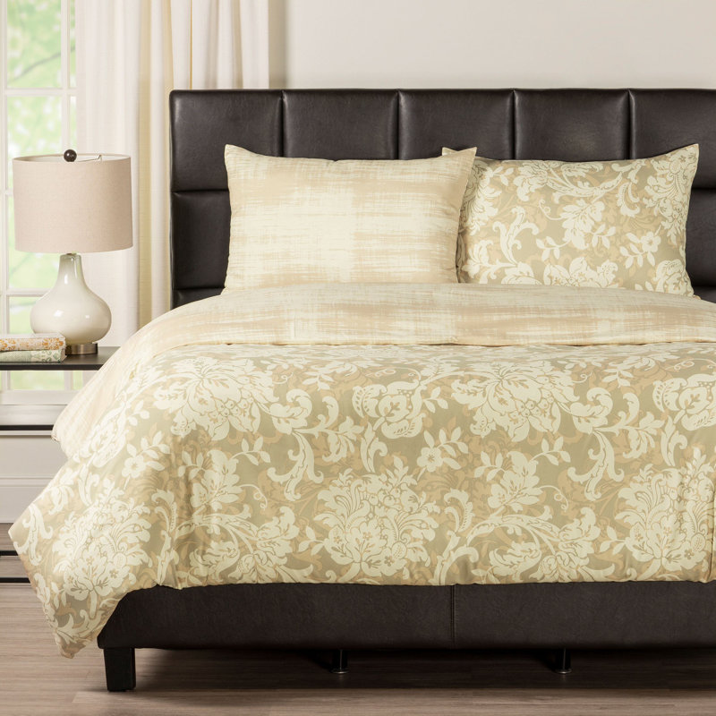 Renaissance Polyester Motif Duvet Cover, King Duvet Cover + 2 King Shams