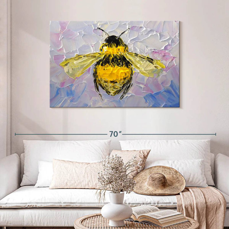 Brampt Abstract Bee, 30" H x 45" W