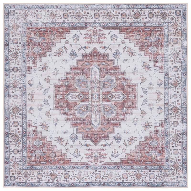 Tucson Performance Machine Washable Oriental Rug, Square 6'