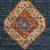 Christa Southwestern Blue/Fuchsia Area Rug
