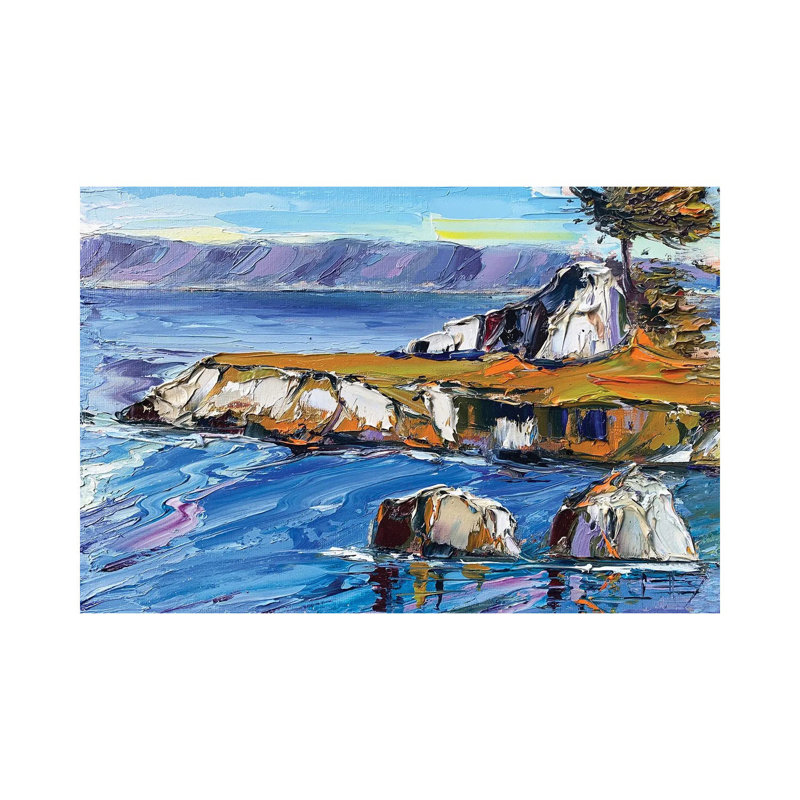 A Quiet Morning At Pacific Grove by Lisa Elley - Wrapped Canvas Painting, 66.04 cm H x 45.72 cm W x 3.175 cm D