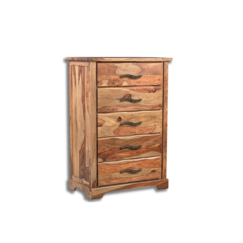 Commode 5 tiroirs Chaliyah, Natural