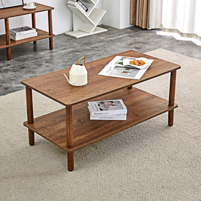 Table basse avec tablette ouverte