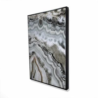Abstract Geode - Framed Canvas Art for Bedroom Decor
