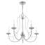 Lustre classique / traditionnel à 5 lumières de style bougie avec détails en cristal Gaiwan-152604054-233272576