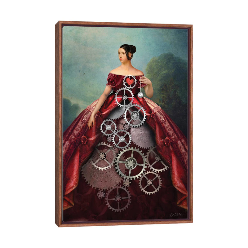 Roue de la fortune par Catrin Welz-Stein - impression d'art graphique, H 26 po x l 18 po x 1,5 po, Pas de tapis