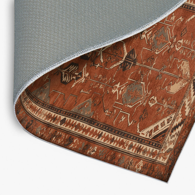 Tapis turc intérieur et extérieur brun, Rectangle 4pi x 6 pi