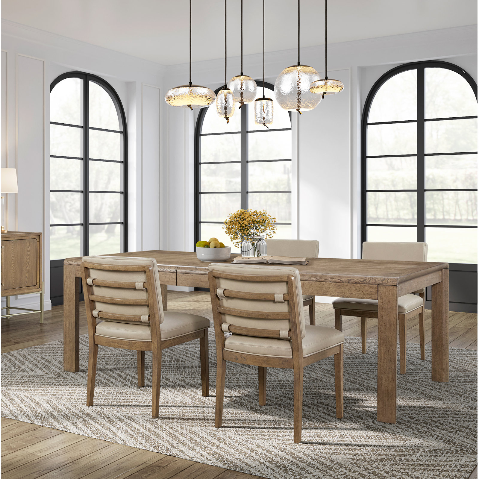 Ashleigh Genuine Leather Dining Chair
