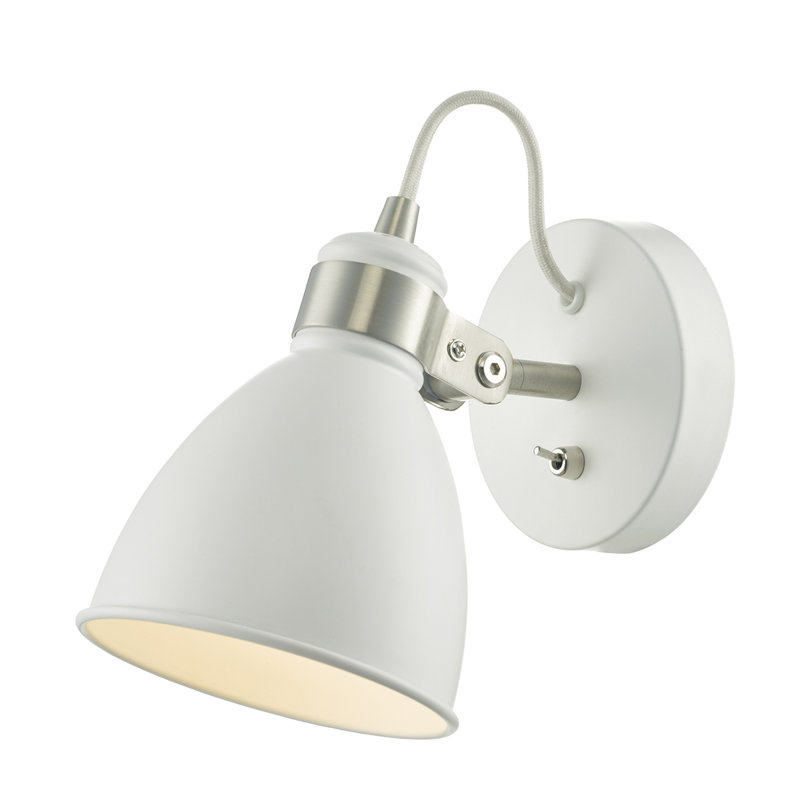 Azalea Spotlight, White/Satin Chrome