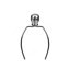 Lampe de table Zui, forme de pot texturé, abat-jour tambour en lin-107417438