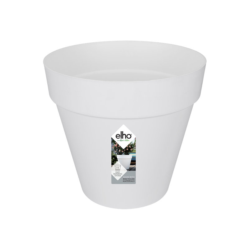 Pot Planter, 26.2cm H x 29cm W x 29cm D, White