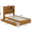 Lit plateforme avec lit gigogne Denver-132254104-132254103