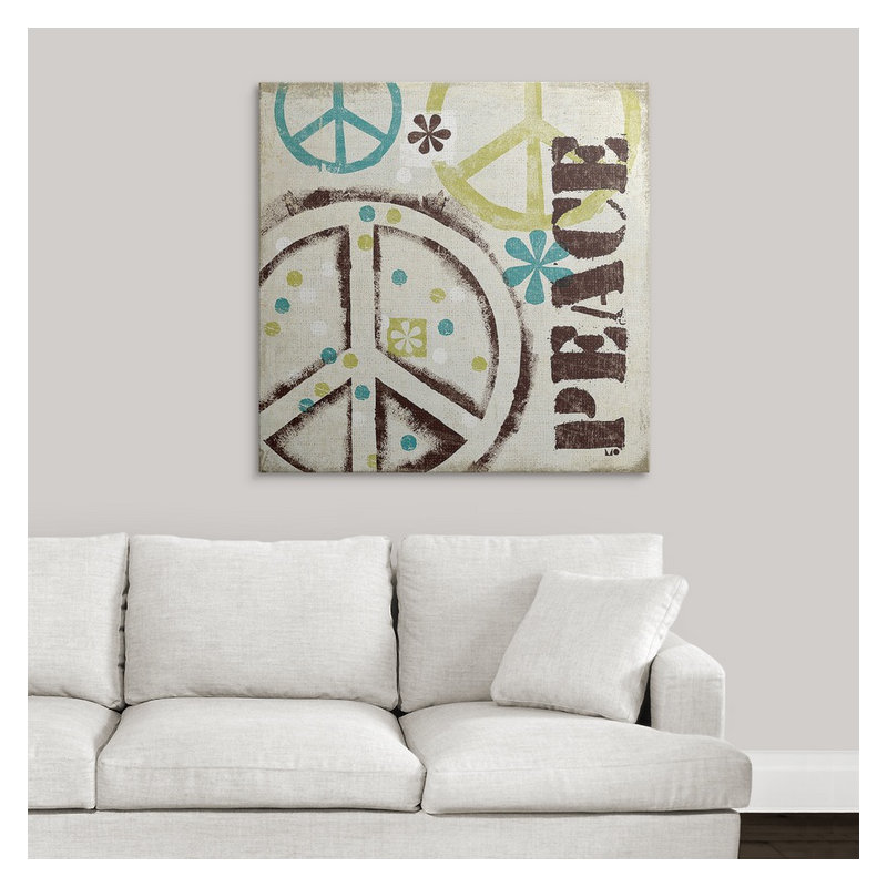 Art textuel, "Soeva II" par Michael Mullan, H 35 po x l 35 po x P 1,5 po, Toile