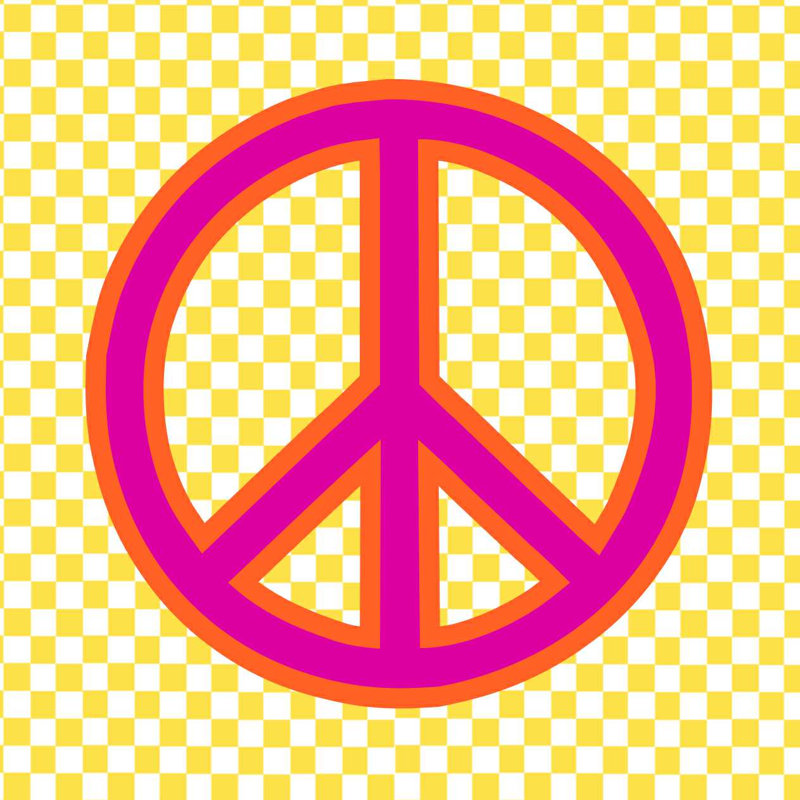 " Peace ", 20" H x 20" W