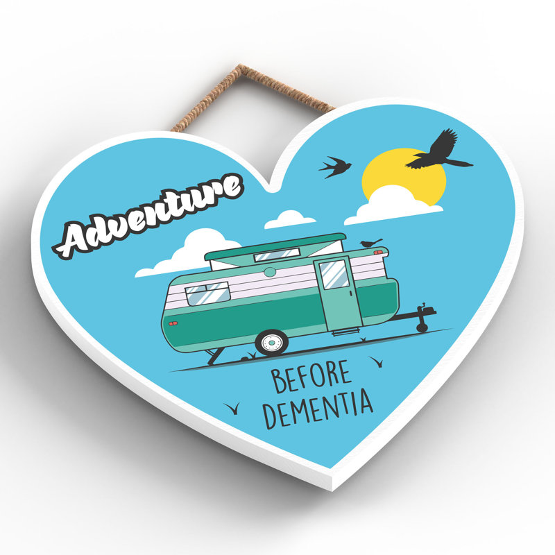 Caravan Dementia Green - Print on MDF, 16cm H x 17cm W x 0.9cm D
