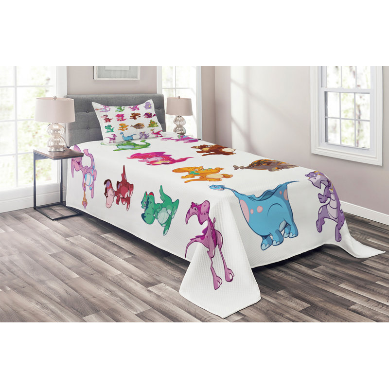 Polyester Coverlet, Twin Bedspread + 1 Sham