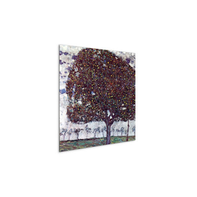 The Apple Tree by Klimt Gustav 58x58 Cm Frameless Panel Lightweight Ready to Hang