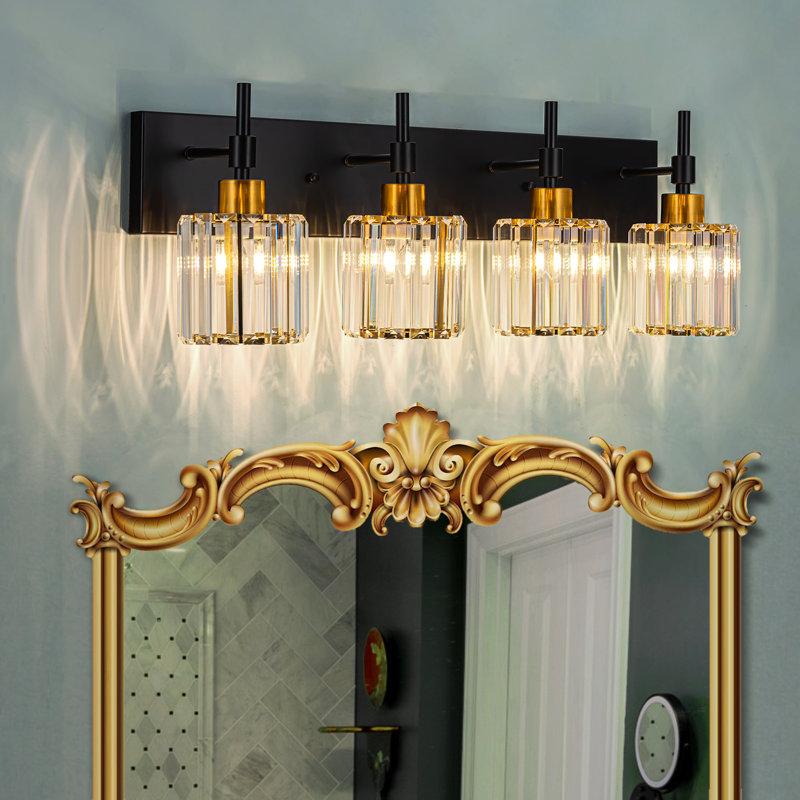 Éclairage pour meuble-lavabo à intensité variable Taevion, 4 lumières