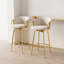 Ensemble de chaises de bar 30 po avec 2 chaises pivotantes de style moderne 360 °-859034900