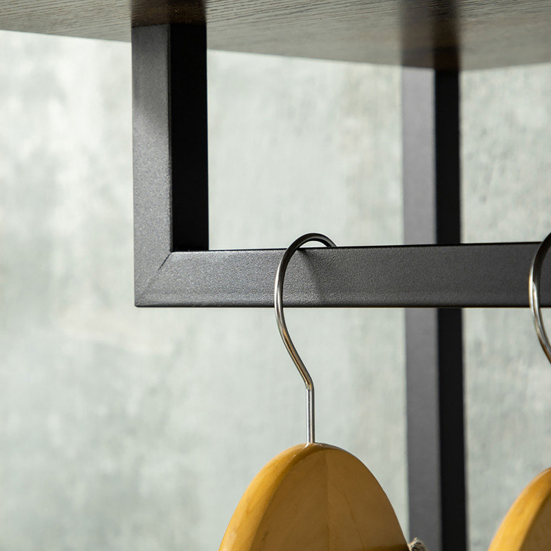 46" Powder Coated Steel Clothes Rack