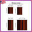 Rideaux de fenêtre à rayures verticales rouges et noirs à rayures transparentes et obscurcissant - 2 panneaux-47089085-47089074