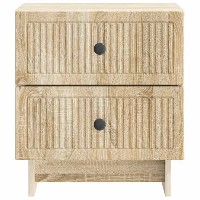 43cm W Manufactured Wood Bedside Table