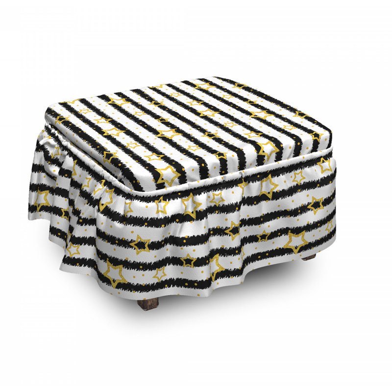 Box Cushion Ottoman Slipcover