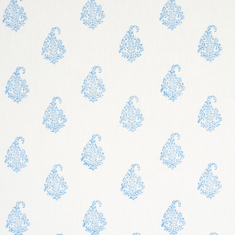 Tissu à motif cachemire Kerala, Bleu